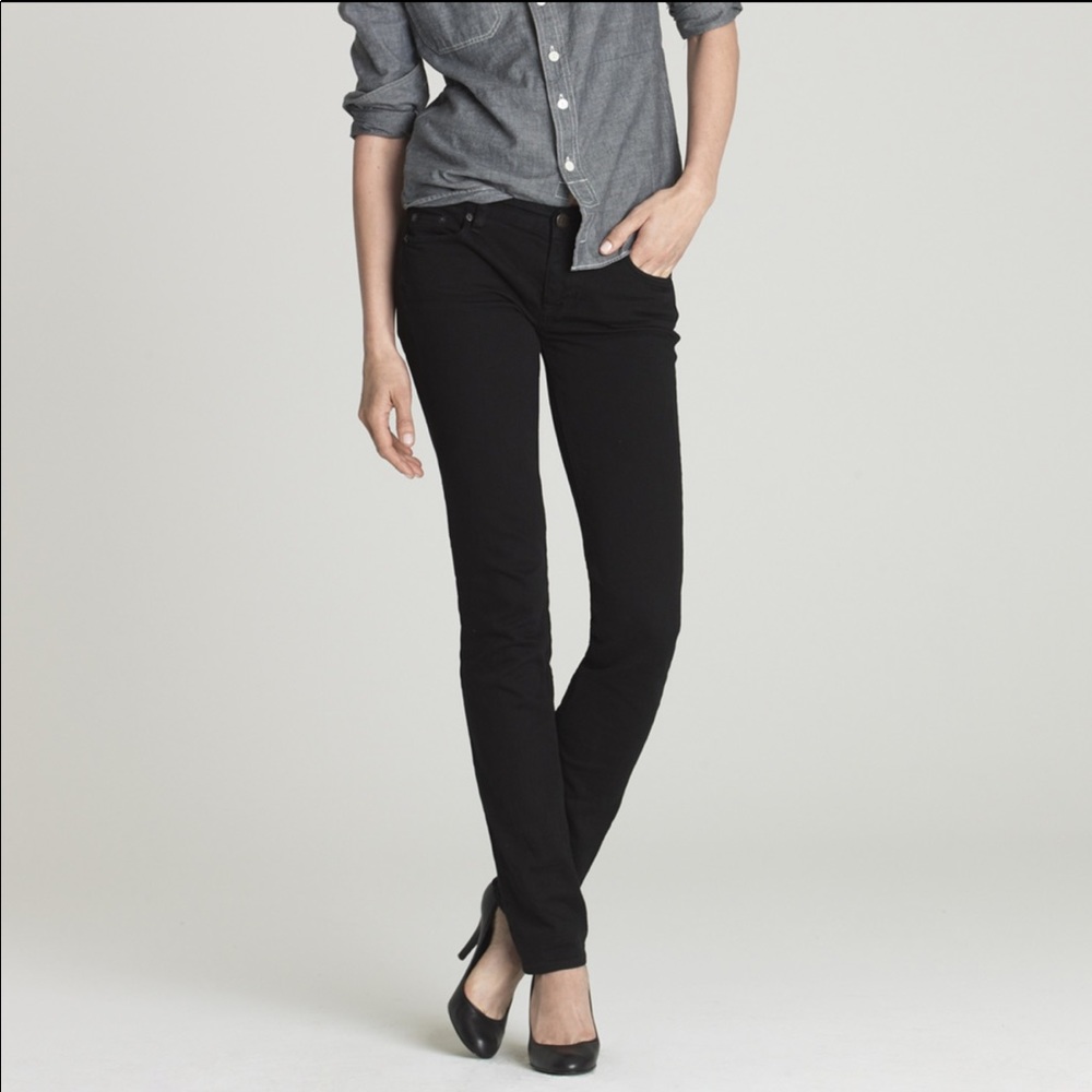 J crew black skinny jeans size 28